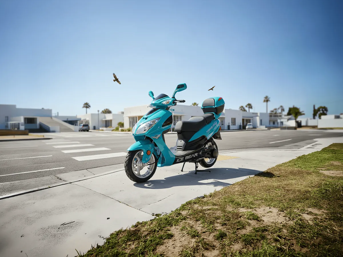 Ice Bear Hawkeye 150cc scooter, model PMZ150-3C
